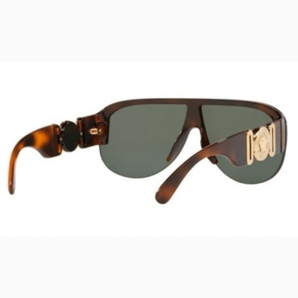 NEW VERSACE UNISEX SUNGLASSES VE4391 5317/71 SHIELD HAVANA VE4391 - Picture 7 of 11